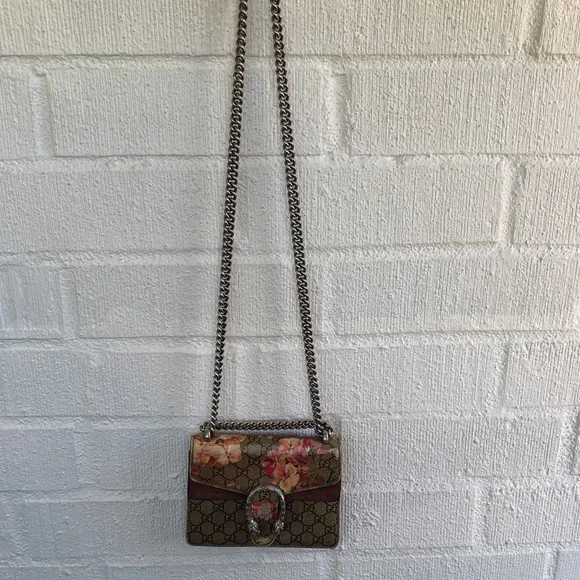 Gucci Monogram Floral Leather Dionysus Mini Crossbody - Picture 13 of 14